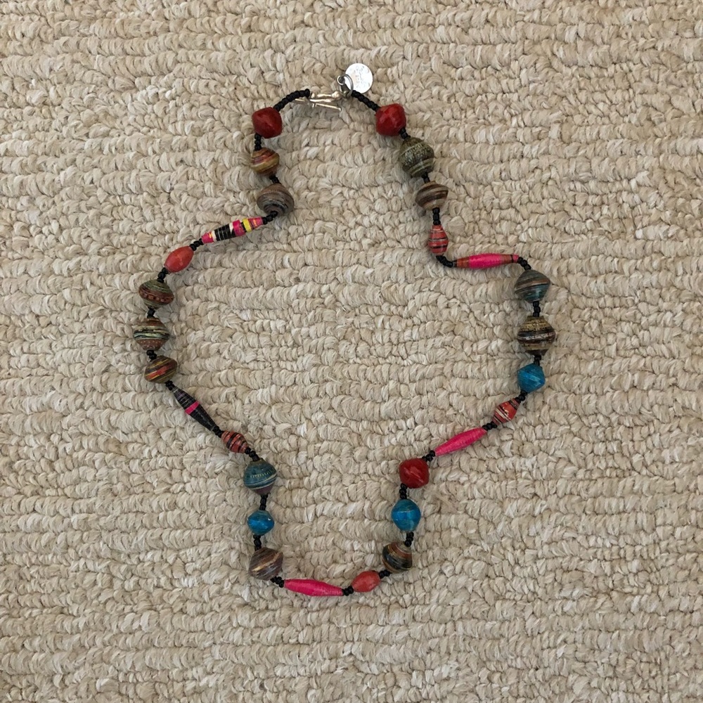 Ugandan ‘Bead for Life’ paper bead necklace - Picture 8 of 8